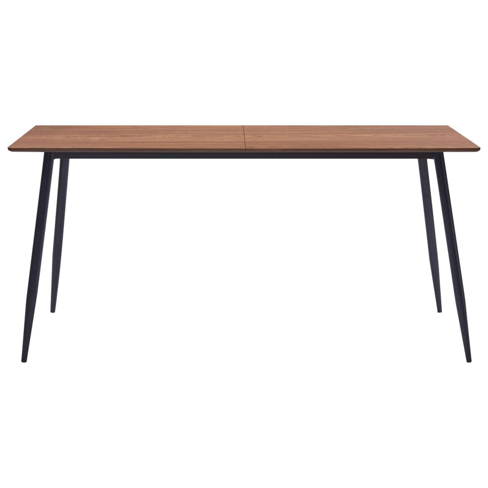 Valgomojo stalas, rudos spalvos, 160x80x75cm, MDF