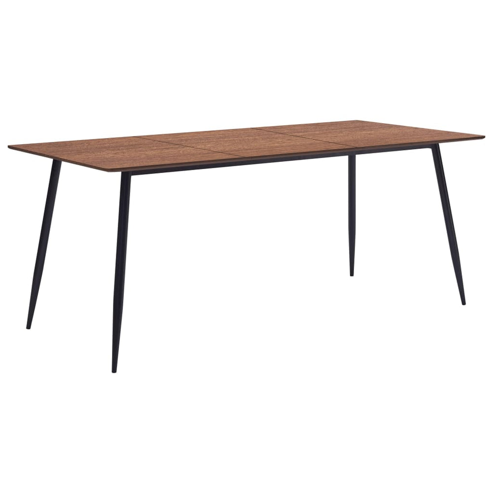Valgomojo stalas, rudos spalvos, 200x100x75cm, MDF