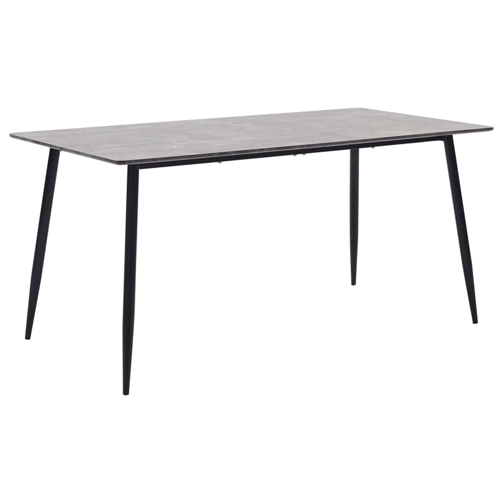 Valgomojo stalas, pilkos spalvos, 140x70x75cm, MDF