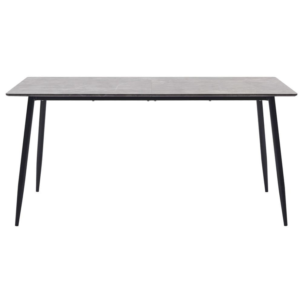 Valgomojo stalas, pilkos spalvos, 140x70x75cm, MDF