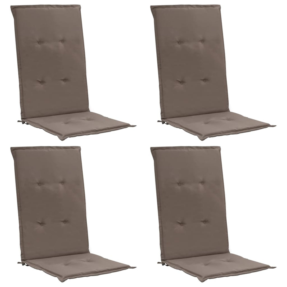 Sodo kėdės pagalvėlės, 4vnt., taupe spalvos, 120x50x3cm