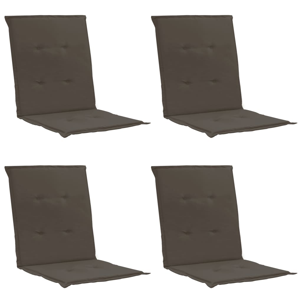 Sodo kėdės pagalvėlės, 4vnt., antracito spalvos, 100x50x3cm