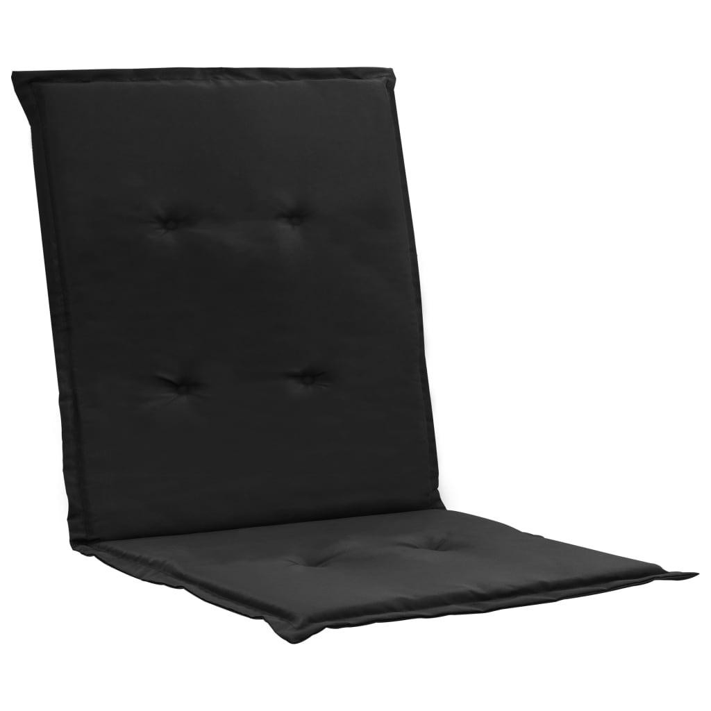 Sodo kėdės pagalvėlės, 4vnt., juodos spalvos, 100x50x3cm