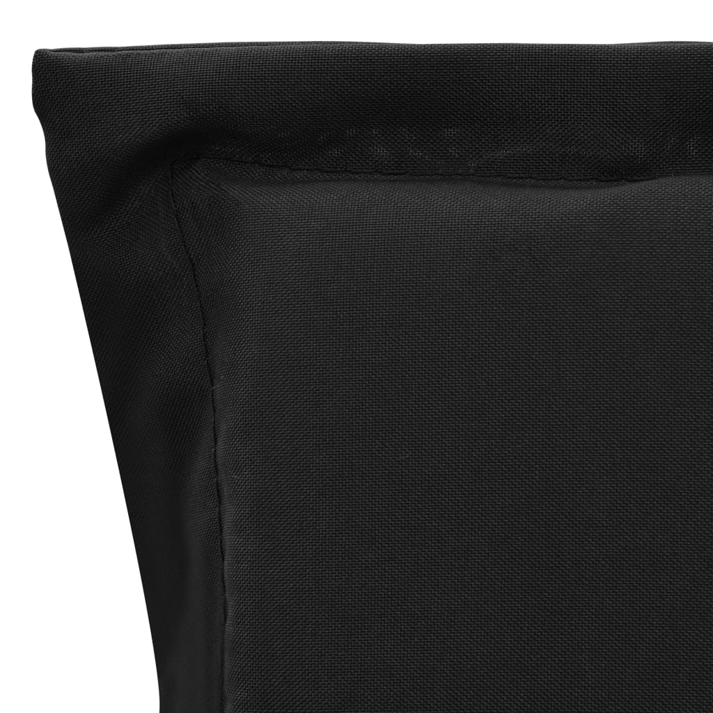 Sodo kėdės pagalvėlės, 4vnt., juodos spalvos, 100x50x3cm