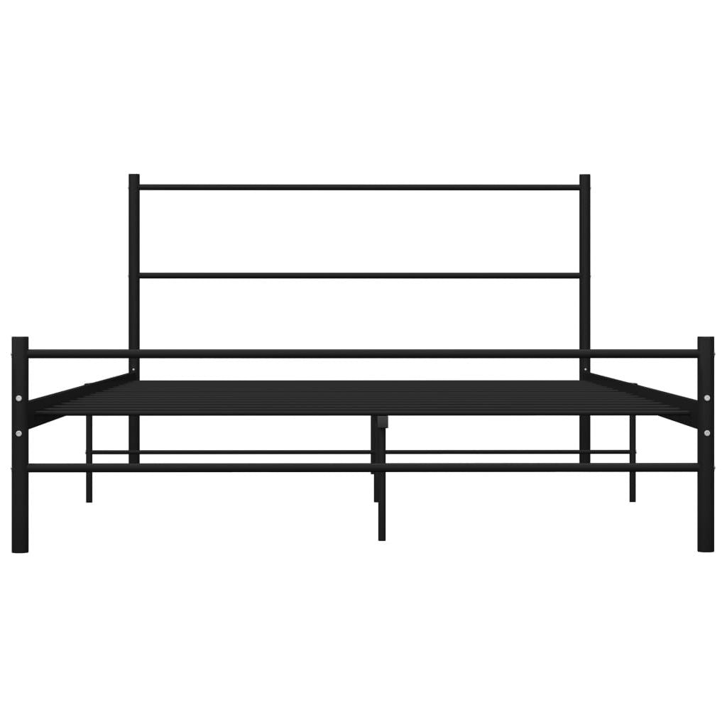 Lovos rėmas, juodos spalvos, 160x200cm, metalas