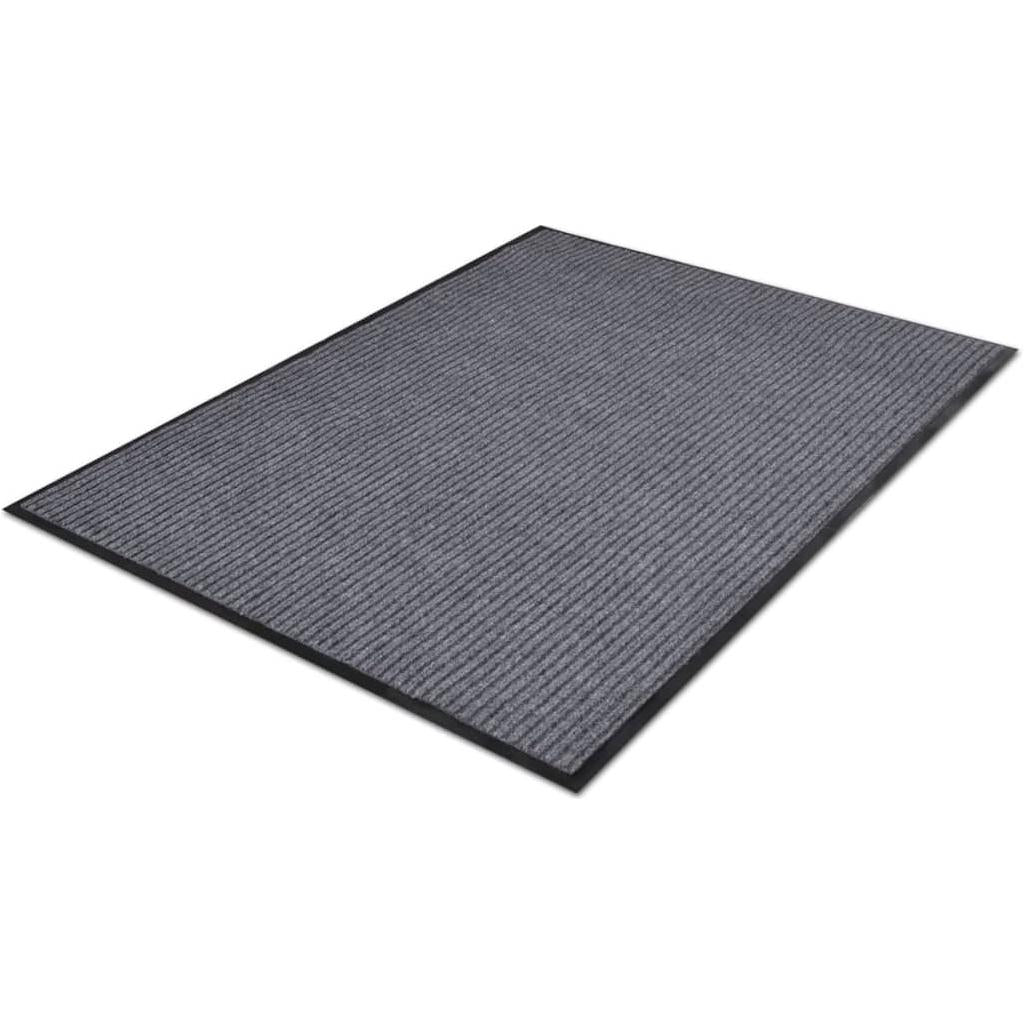 Durų kilimėliai, 2 vnt., pilkos spalvos, 90x60cm, PVC