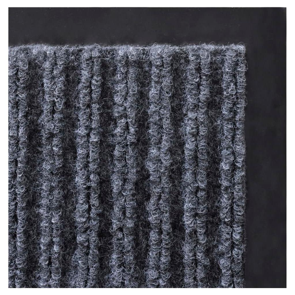 Durų kilimėliai, 2 vnt., pilkos spalvos, 90x60cm, PVC