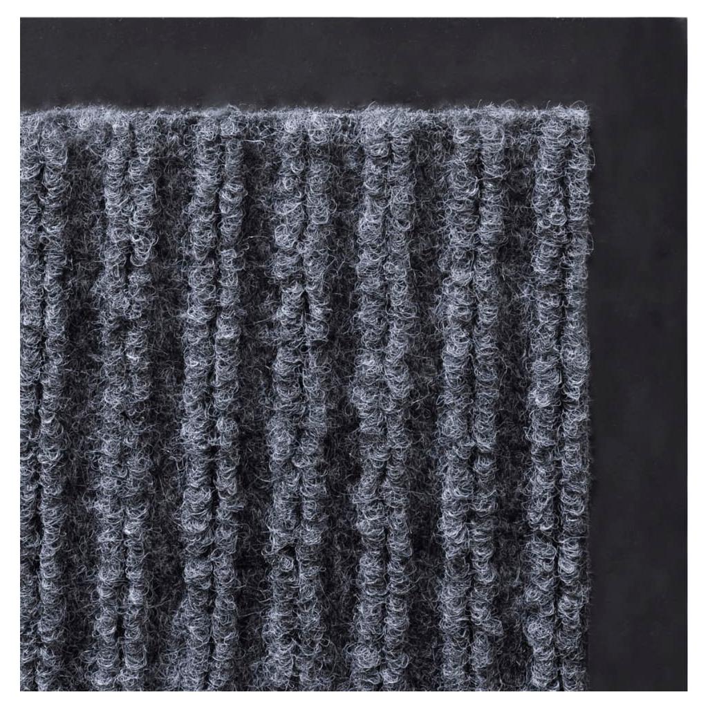 Durų kilimėliai, 4 vnt., pilkos spalvos, 90x60cm, PVC