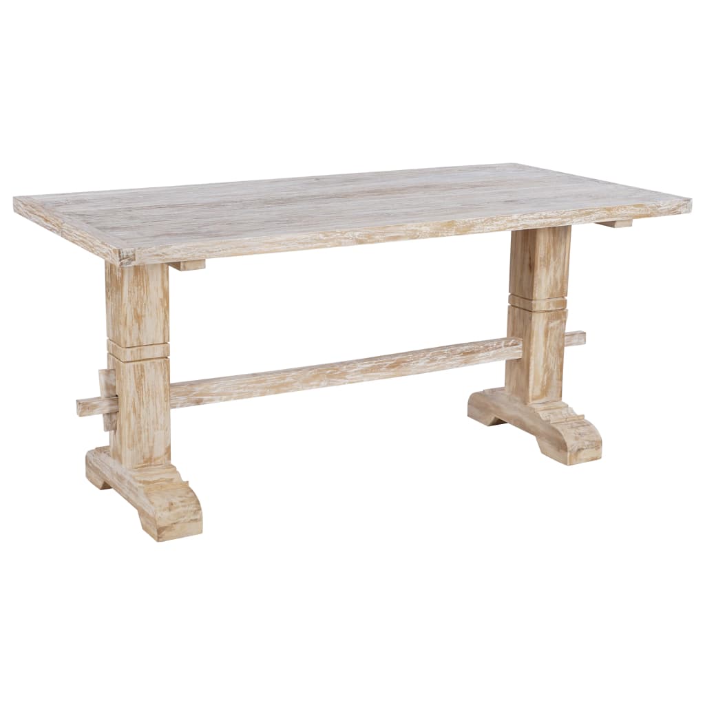 Valgomojo stalas, 160x80x75cm, tikmedžio medienos masyvas
