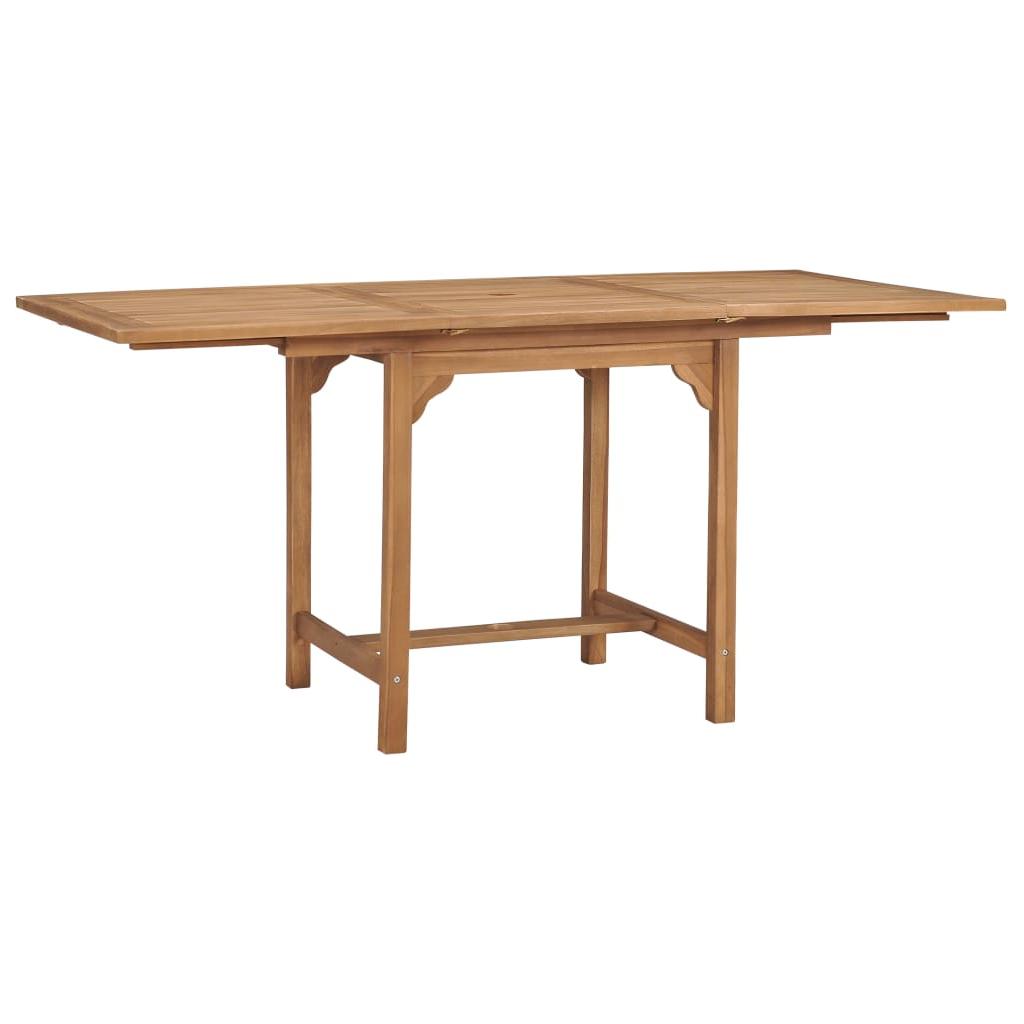 Išskleidžiamas stalas, (110-160)x80x75cm, tikmedžio masyvas