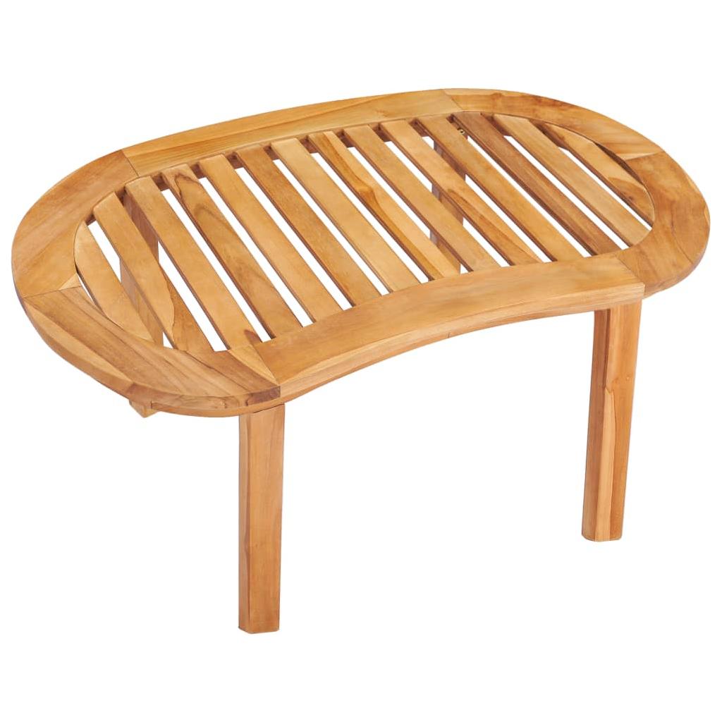 Kavos staliukas, 90x50x45 cm, tikmedžio medienos masyvas