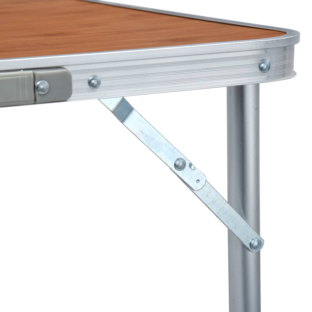 Sulankstomas stovyklavimo stalas, 240x60cm, aliuminis