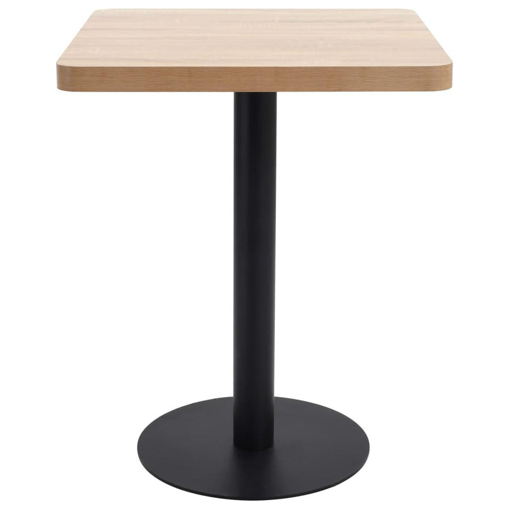 Bistro staliukas, šviesiai rudos spalvos, 60x60cm, MDF