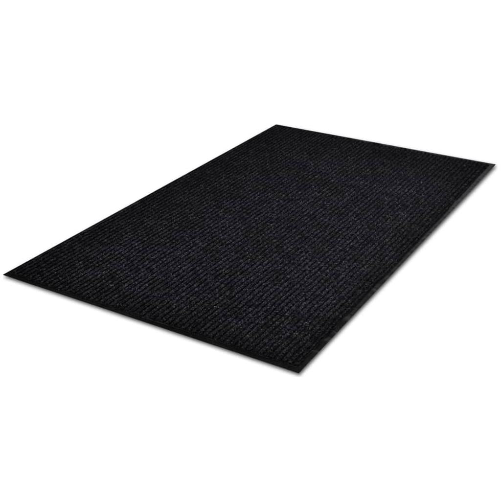 Durų kilimėlis, juodos spalvos, 160x220cm, PVC