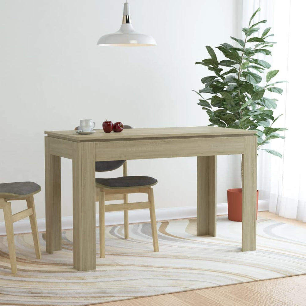 Valgomojo stalas, sonoma ąžuolo spalvos, 120x60x76cm, MDP