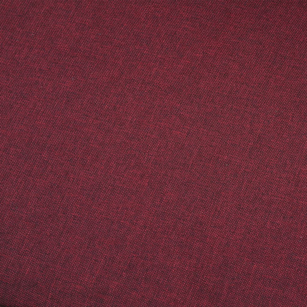 Trivietė sofa, raudonojo vyno spalvos, audinys