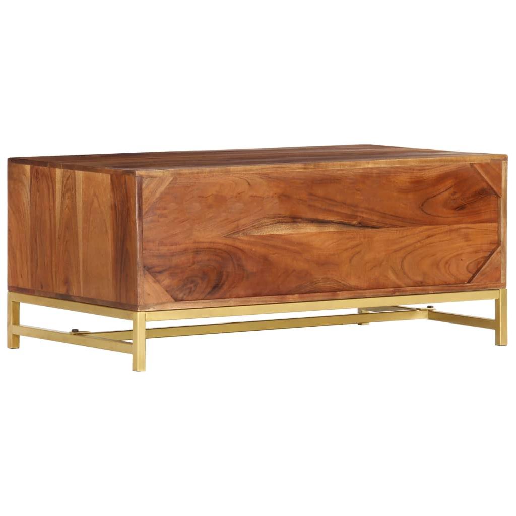Kavos staliukas, 90x55x40cm, akacijos medienos masyvas