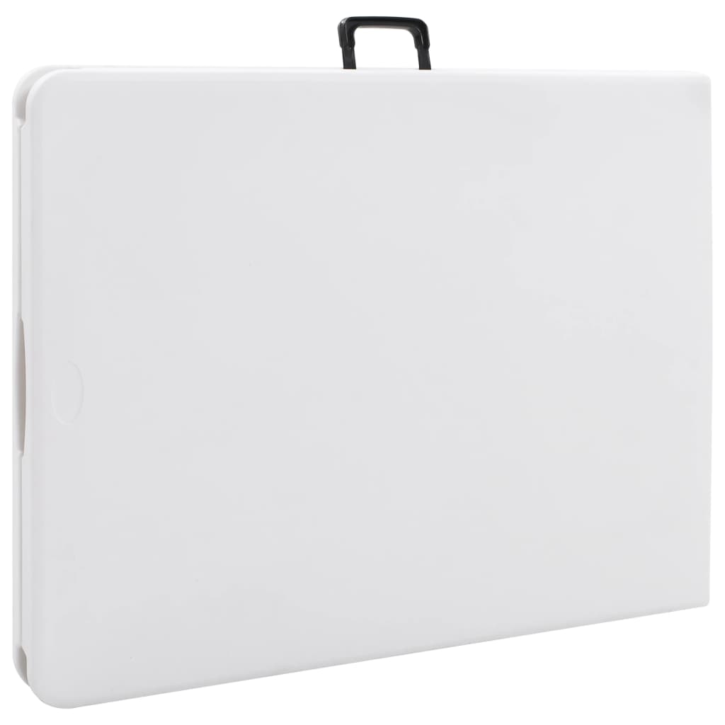 Sulankstomas sodo stalas, baltas, 180x72x72cm, HDPE