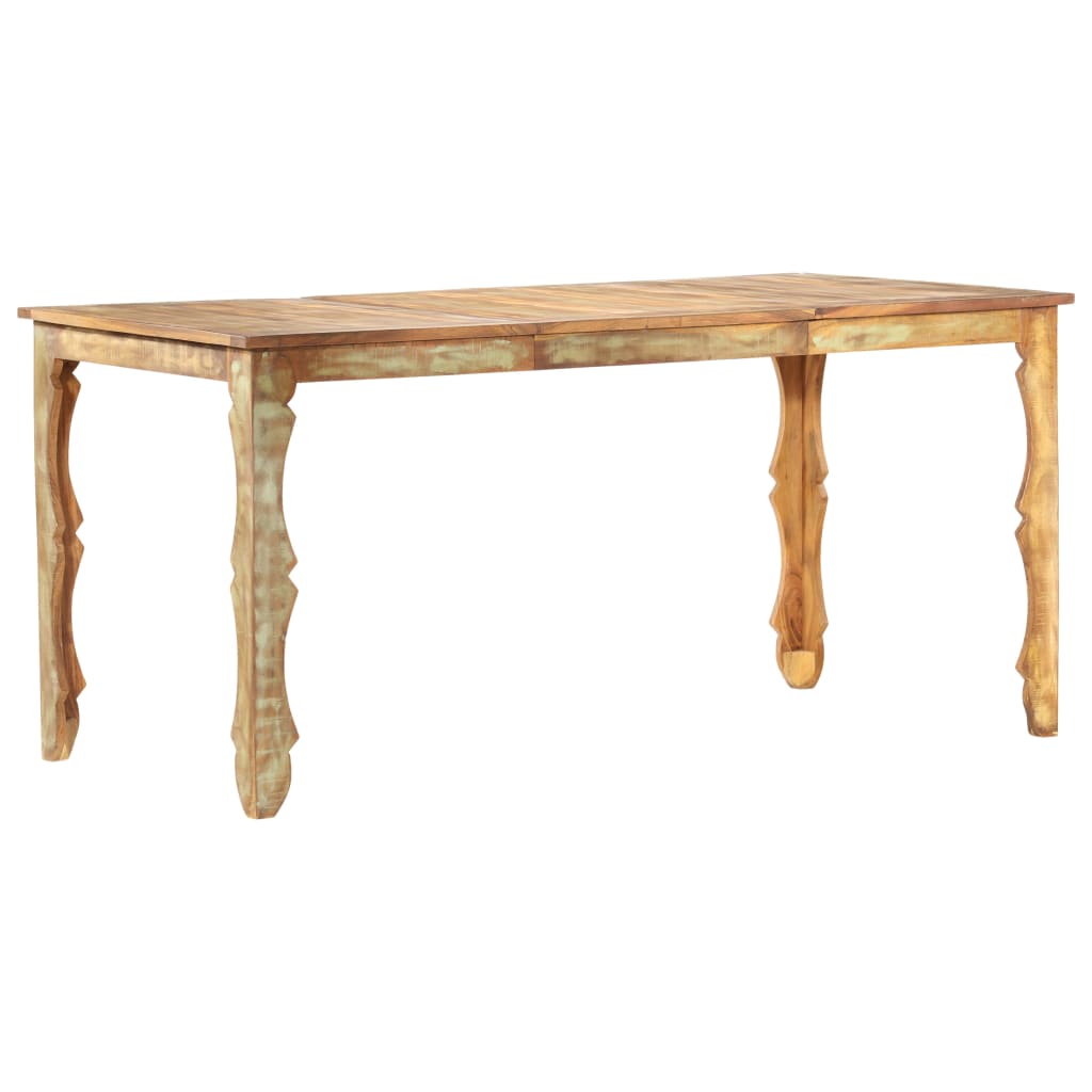 Valgomojo stalas, 160x80x76cm, perdirbtos medienos masyvas