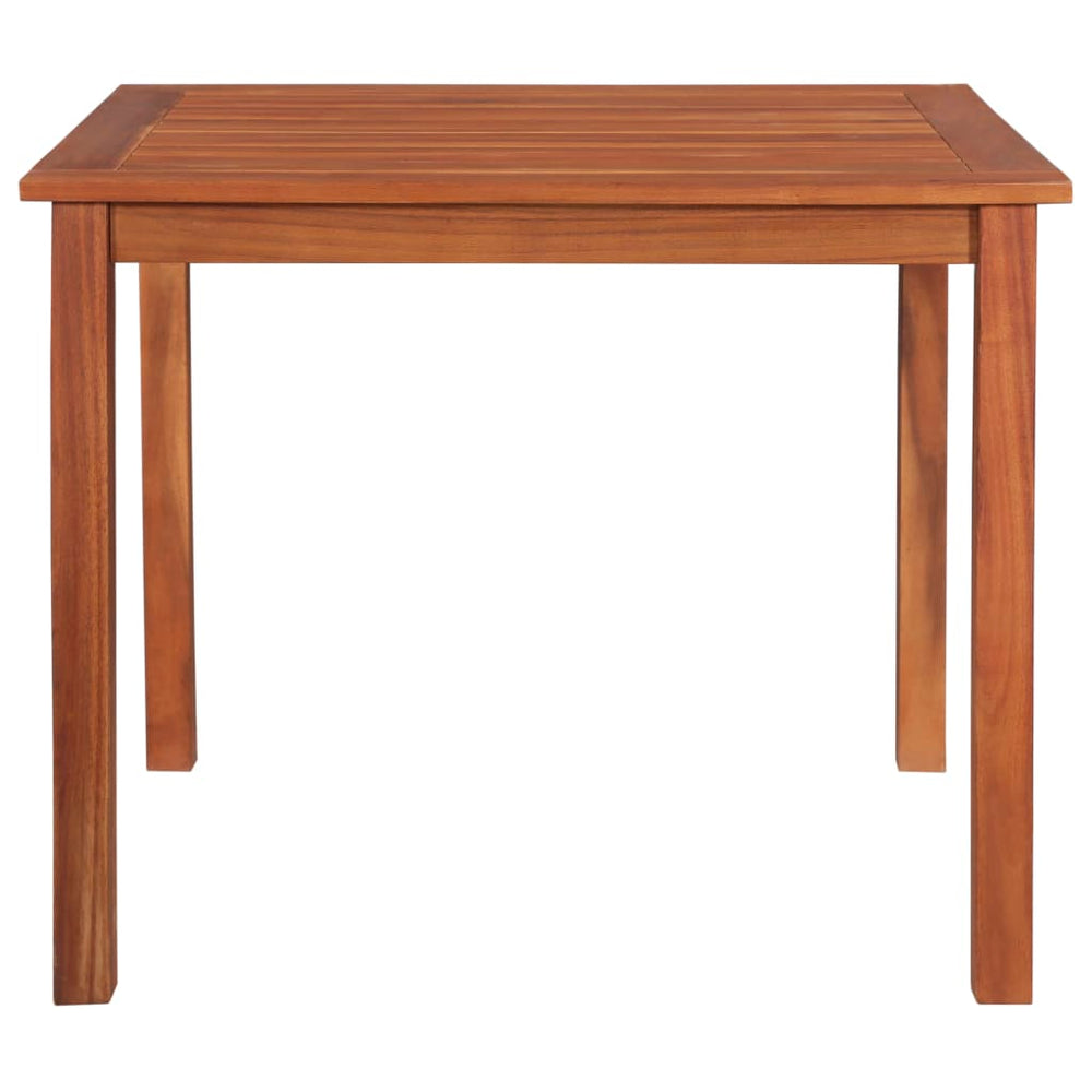 Sodo stalas, 85x85x74cm, akacijos medienos masyvas