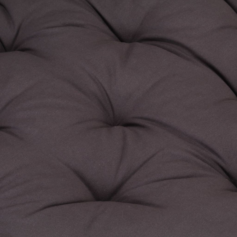 Paletės/grindų pagalvėlė, antracito spalvos, 120x80x10cm, medvilnė