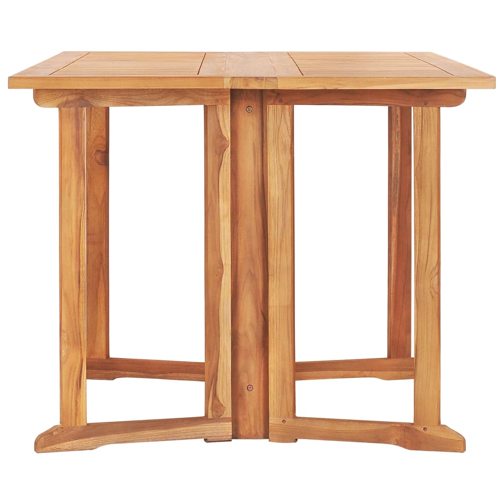 Sulankstomas sodo stalas, 150x90x75cm, tikmedžio masyvas