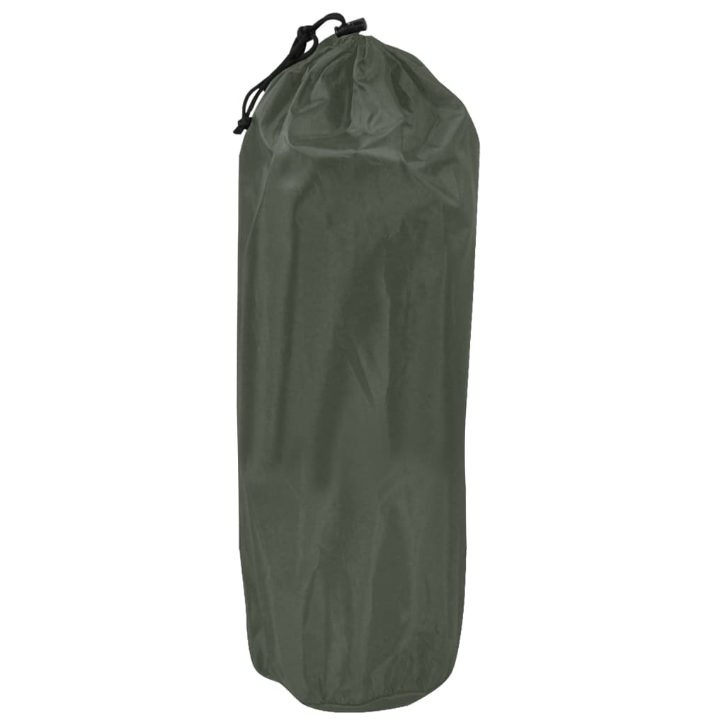 Pripučiamas čiužinys su pagalve, tamsiai žalias, 66x200cm