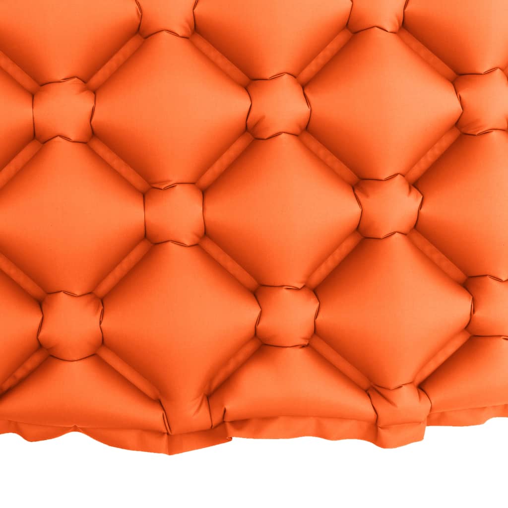 Pripučiamas čiužinys su pagalve, oranžinės spalvos, 58x190cm
