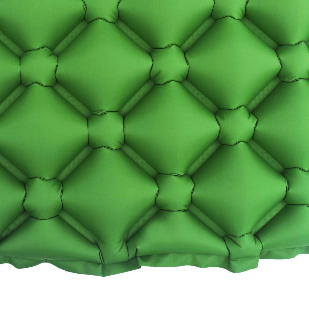 Pripučiamas čiužinys su pagalve, žalios spalvos, 58x190cm