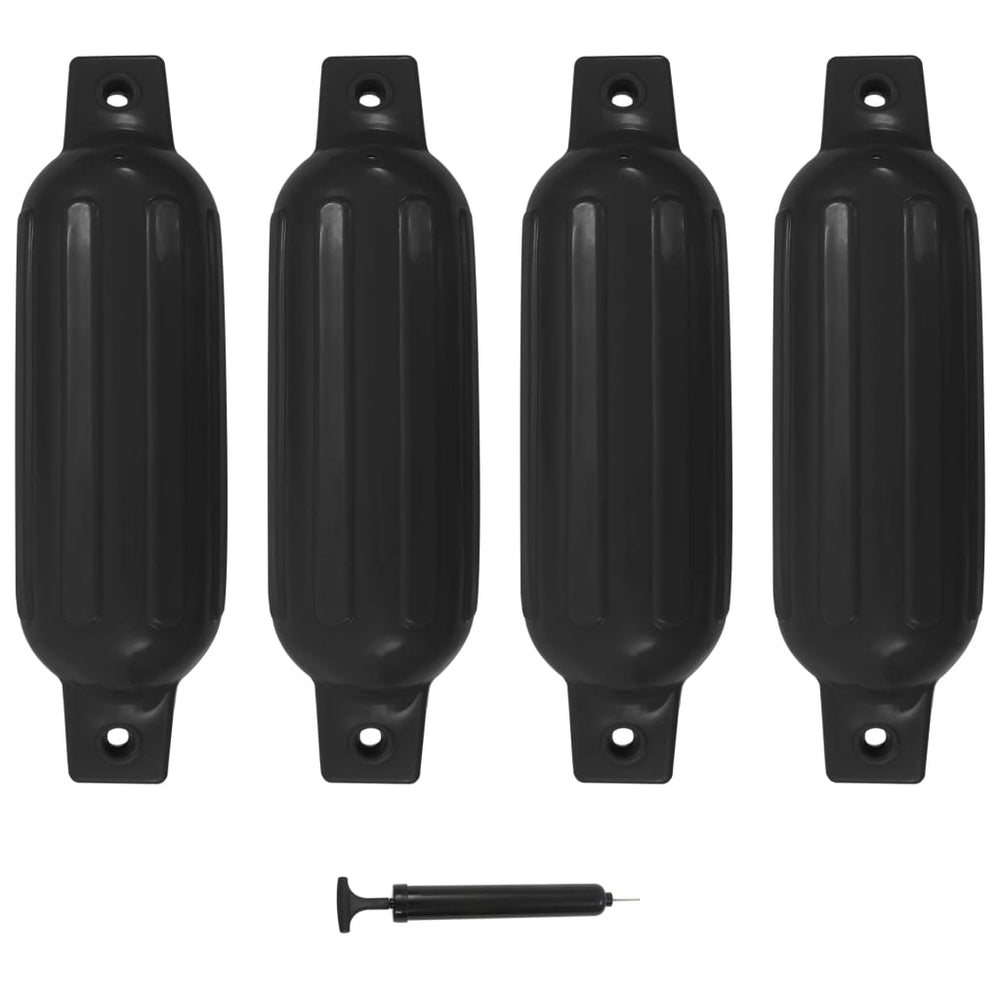 Valties bortų apsaugos, 4vnt., juodos spalvos, 41x11,5cm, PVC