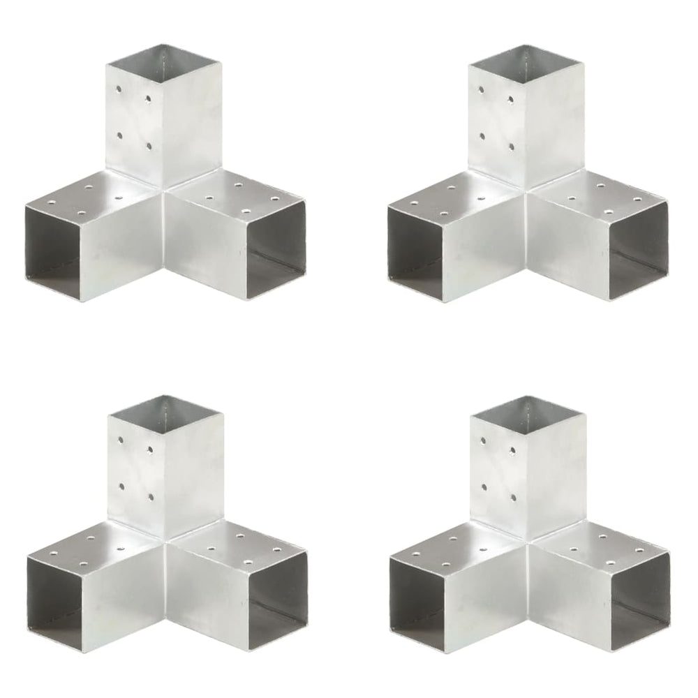 Stulpų sujungimai, 4vnt., 71x71mm, metalas, Y formos