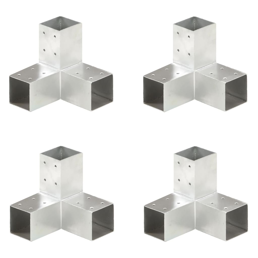 Stulpų sujungimai, 4vnt., 71x71mm, metalas, Y formos