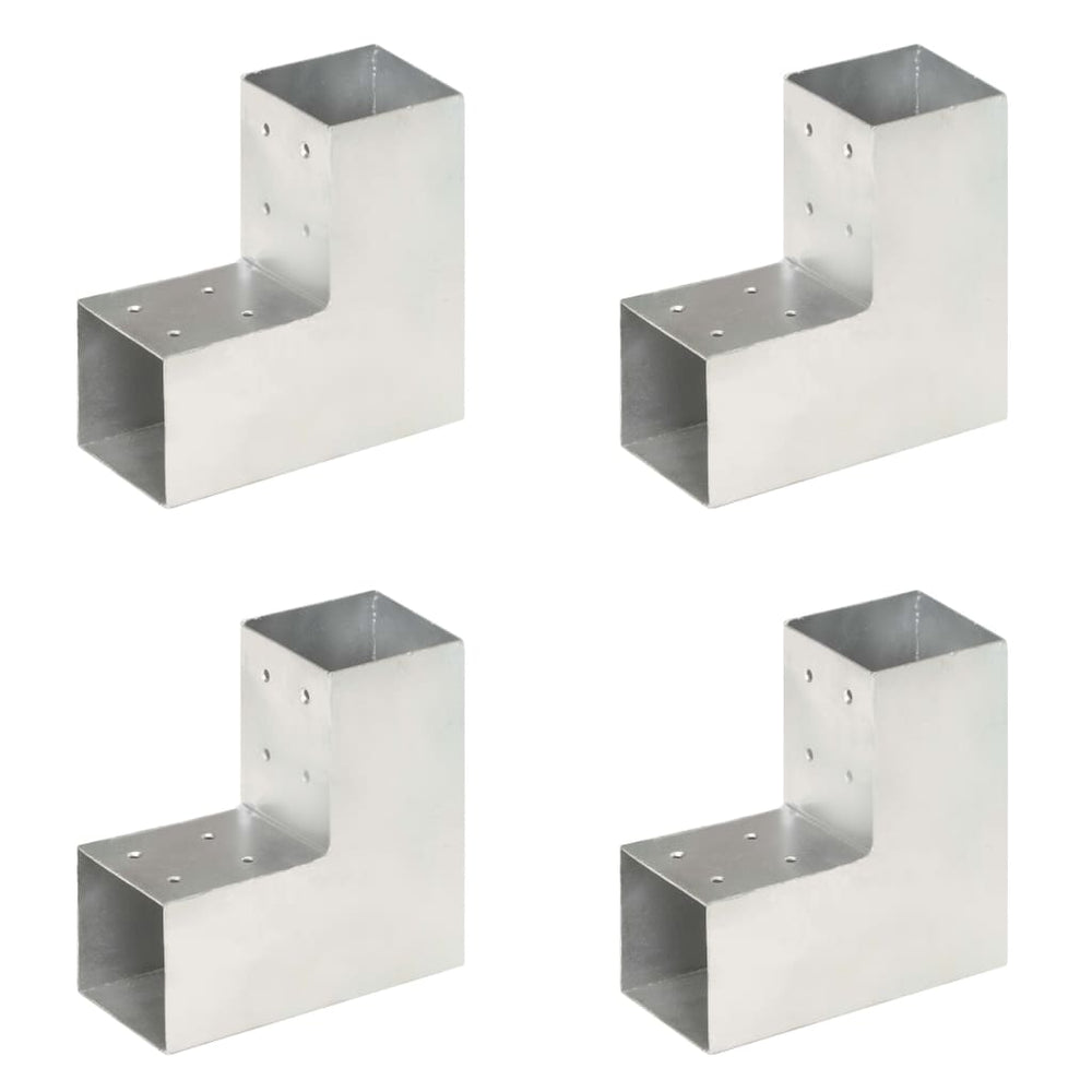 Stulpų sujungimai, 4vnt., 81x81mm, metalas, L formos