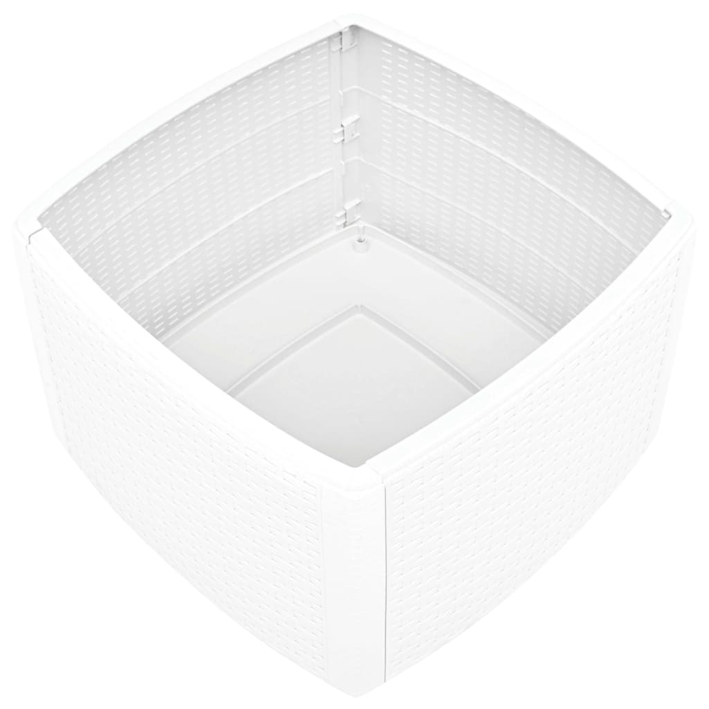 Šoninis staliukas, baltos spalvos, 54x54x36,5cm, plastikas