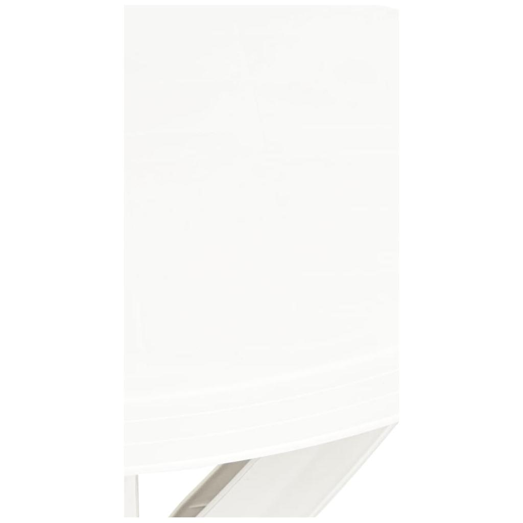 Bistro staliukas, baltos spalvos, plastikas, 70cm skersmens