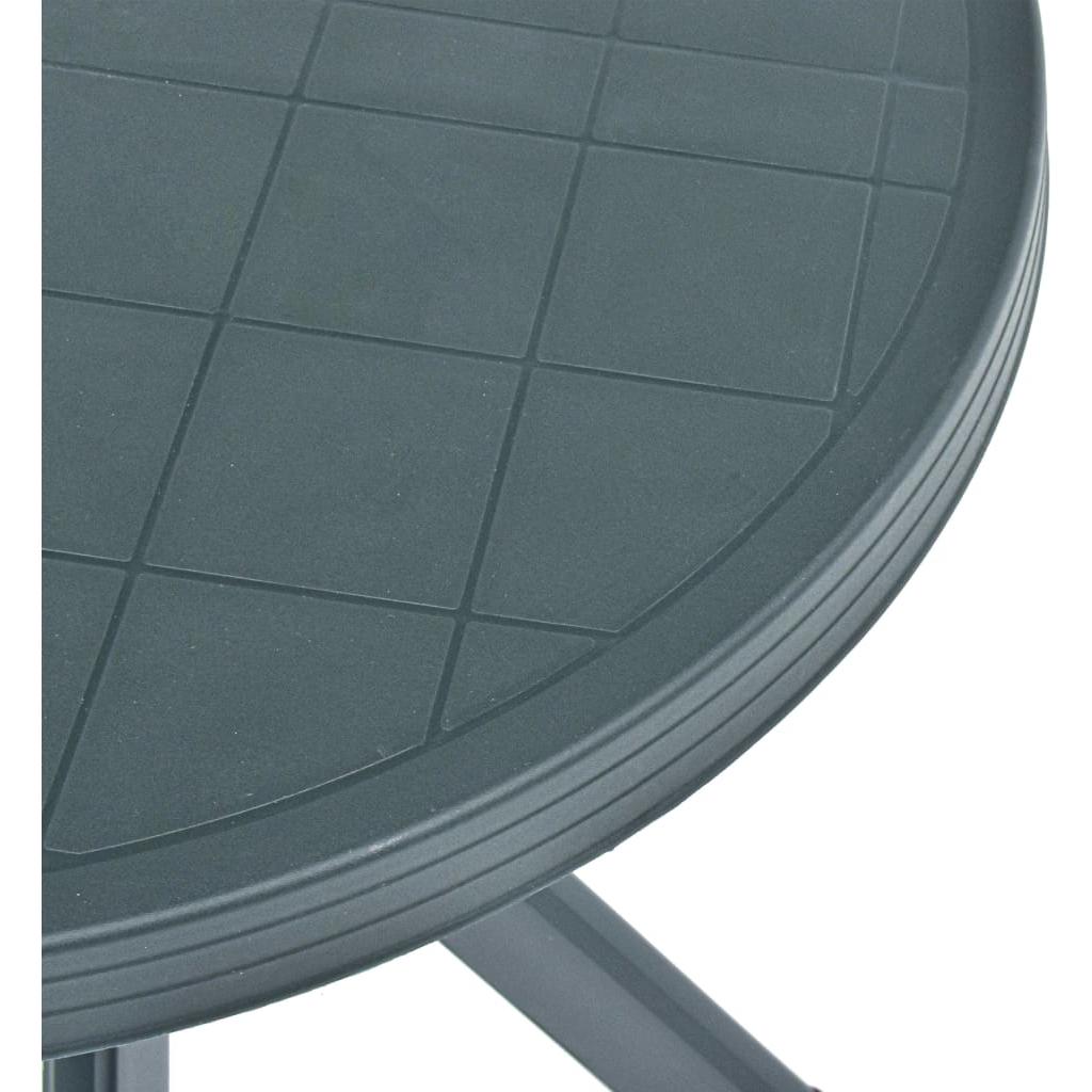 Bistro staliukas, žalios spalvos, plastikas, 70cm skersmens