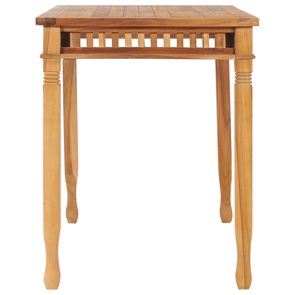 Sodo valgomojo stalas, 120x65x80cm, tikmedžio medienos masyvas