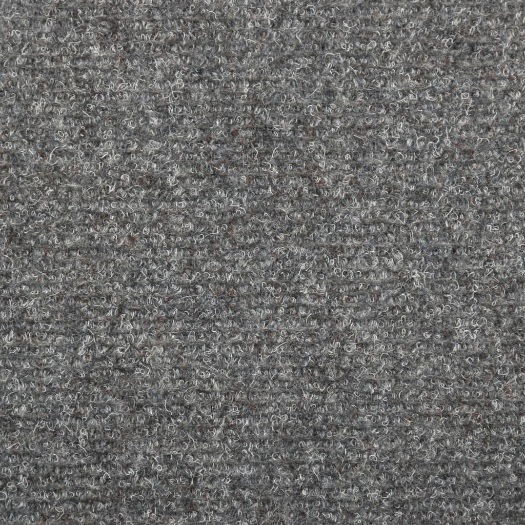 Laiptų kilimėliai, 15vnt., šviesiai pilki, 65x25cm