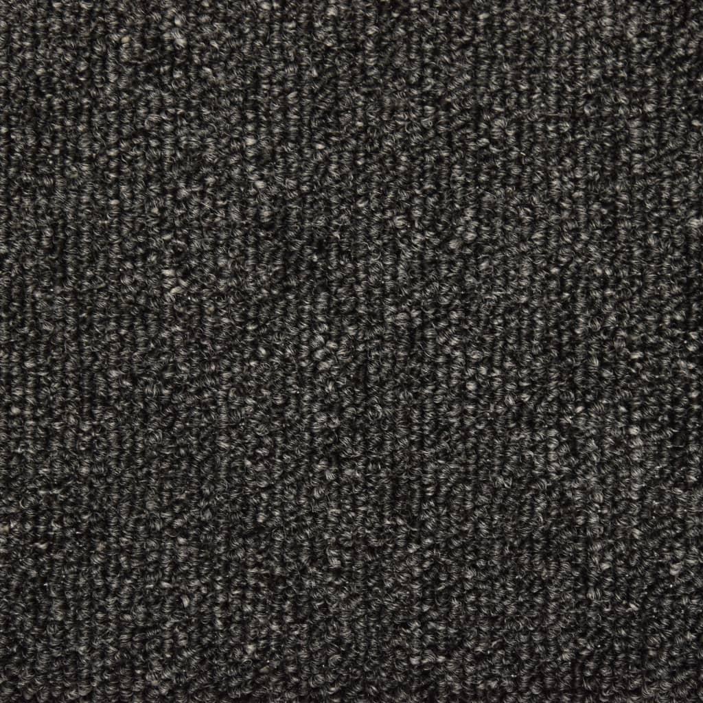 Laiptų kilimėliai, 15vnt., antracito spalvos, 65x25cm