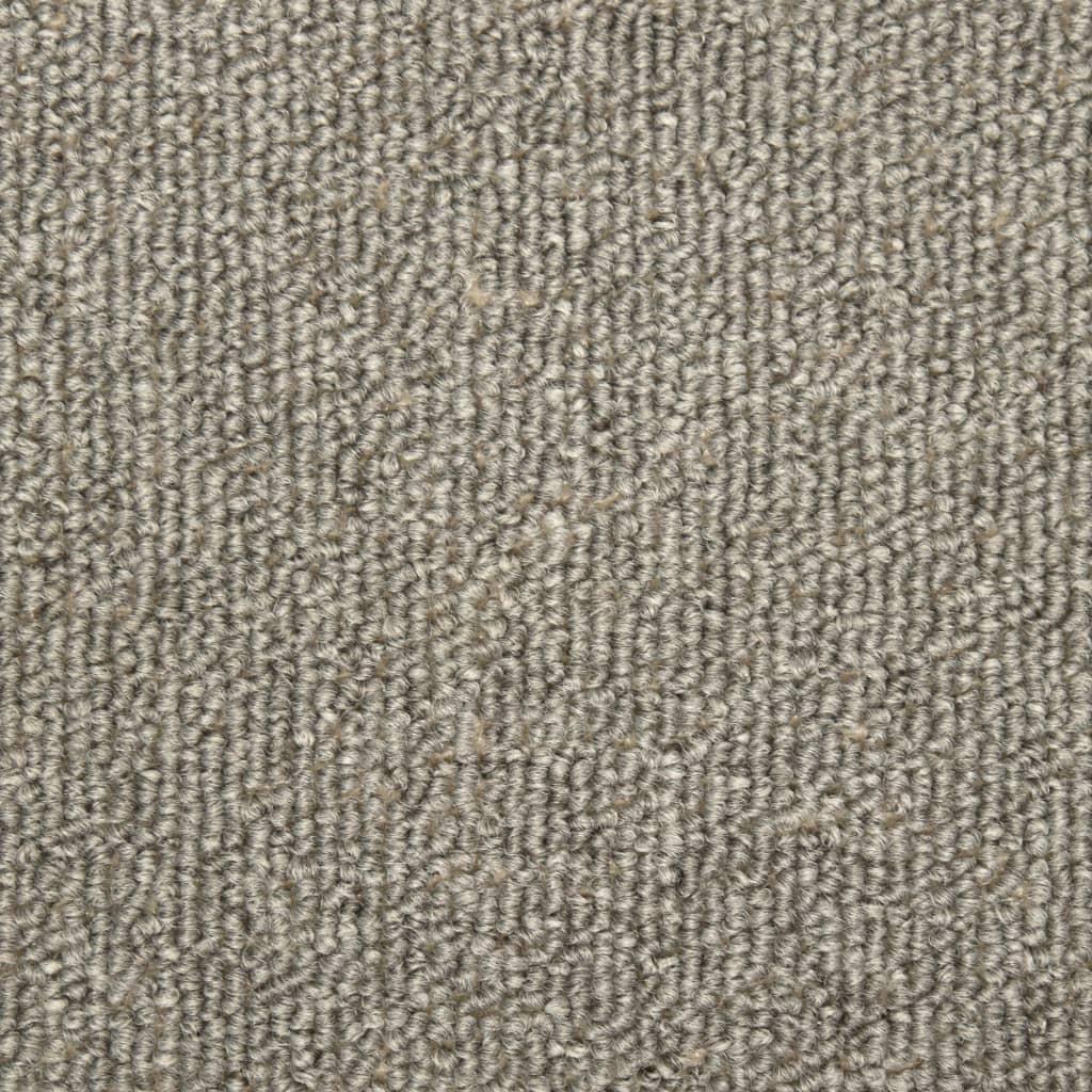 Laiptų kilimėliai, 15vnt., šviesiai pilkos spalvos, 65x25cm