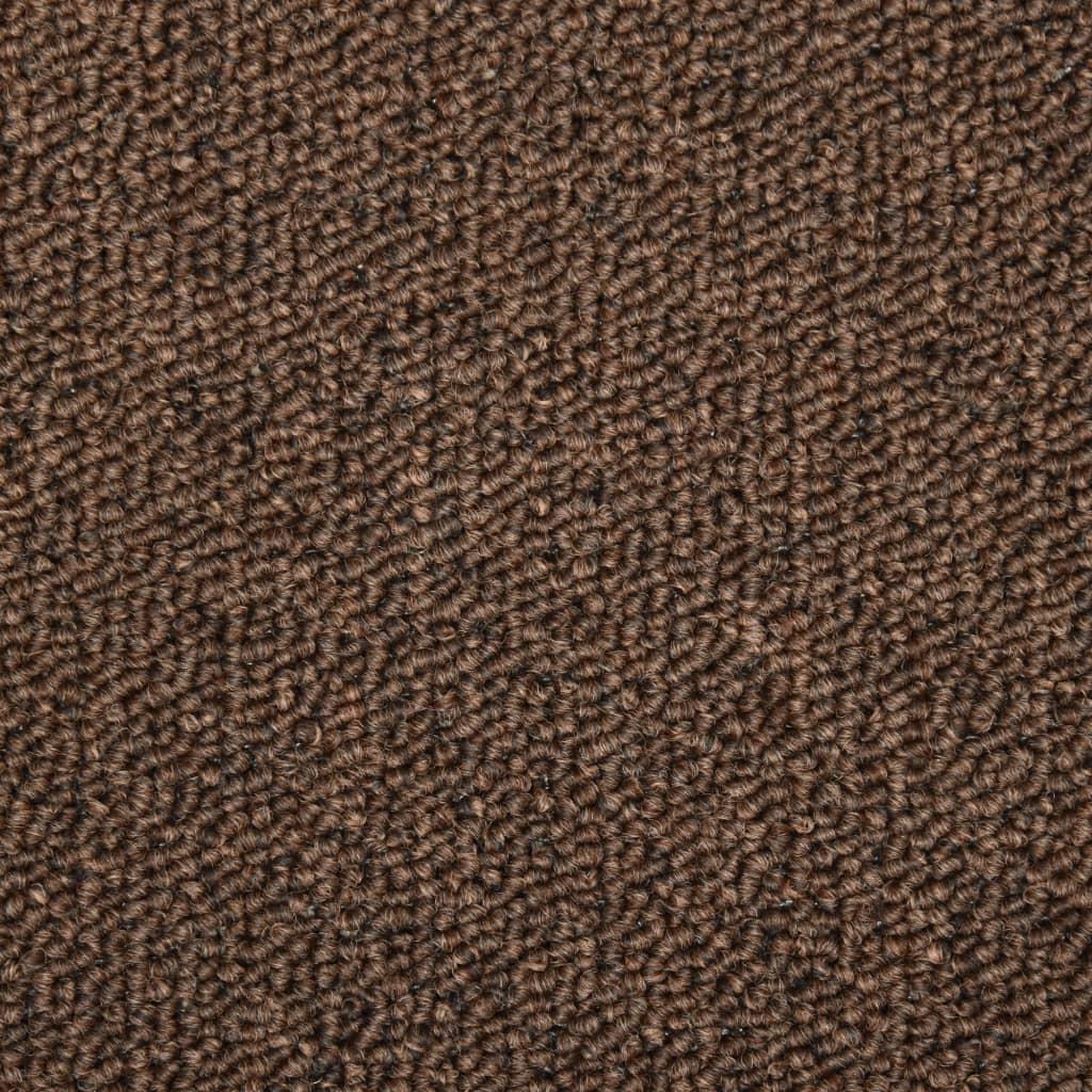 Laiptų kilimėliai, 15vnt., rudos spalvos, 65x25cm