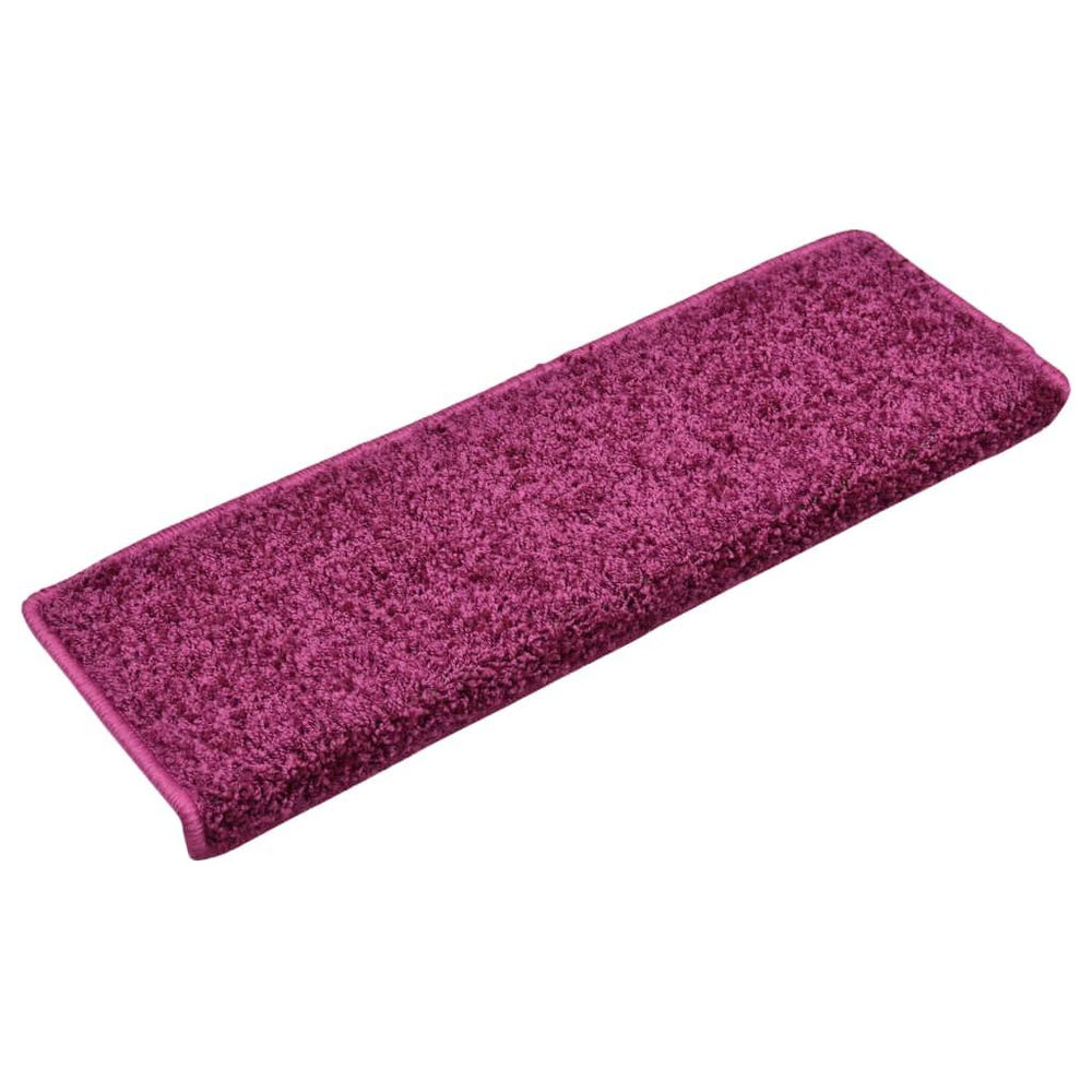 Laiptų kilimėliai, 15vnt., violetinės spalvos, 65x25cm