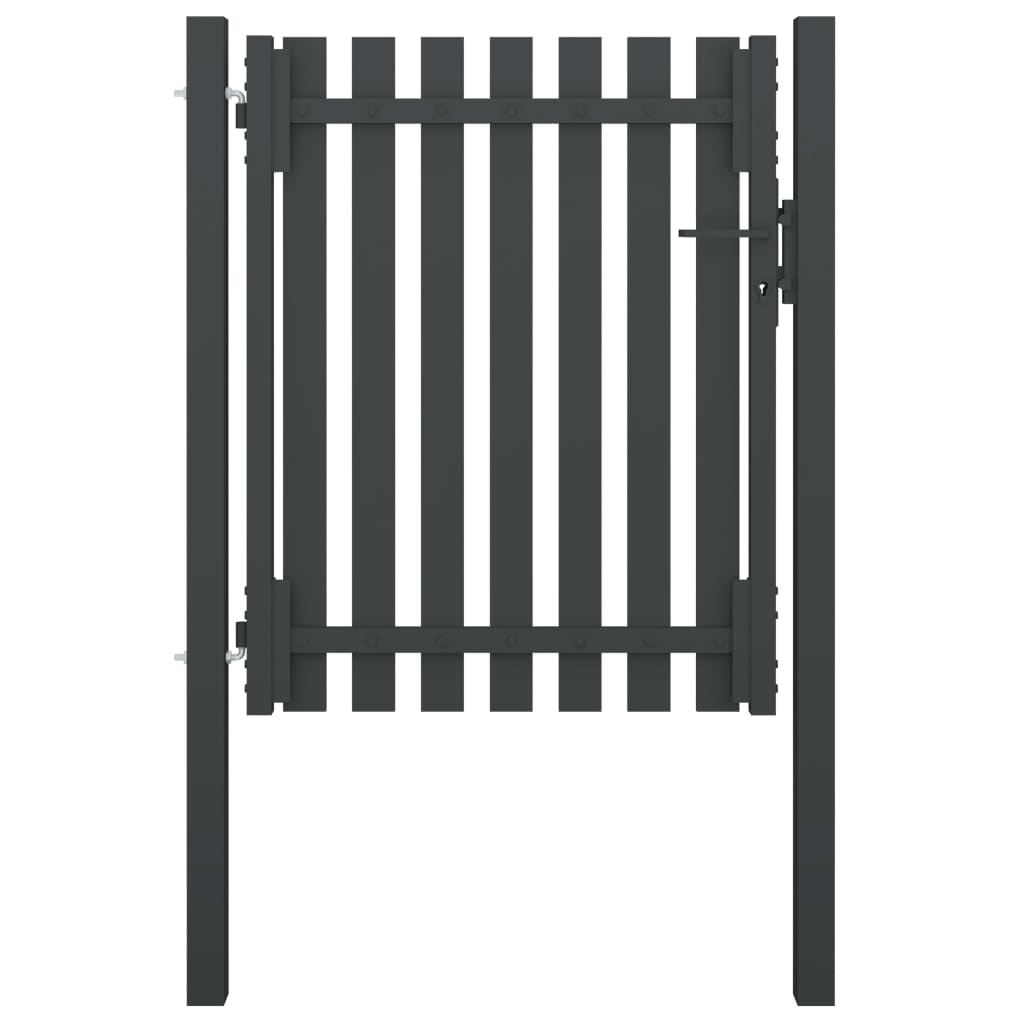 Sodo vartai, antracito spalvos, 1x1,5m, plienas