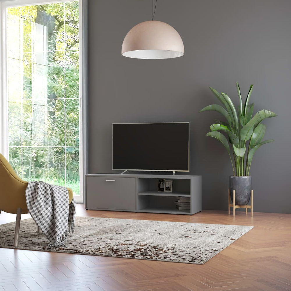 Televizoriaus spintelė, pilkos spalvos, 120x34x37cm, MDP
