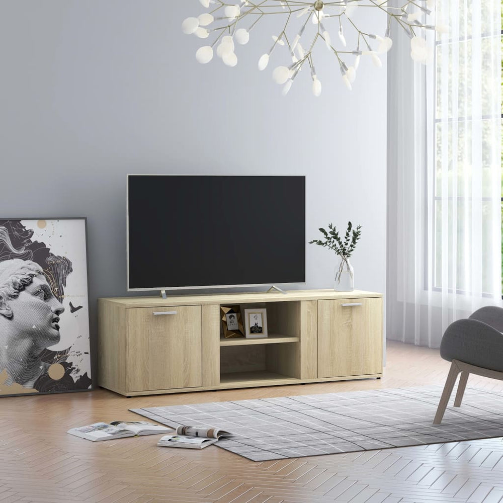 Televizoriaus spintelė, sonoma ąžuolo spalvos, 120x34x37cm, MDP