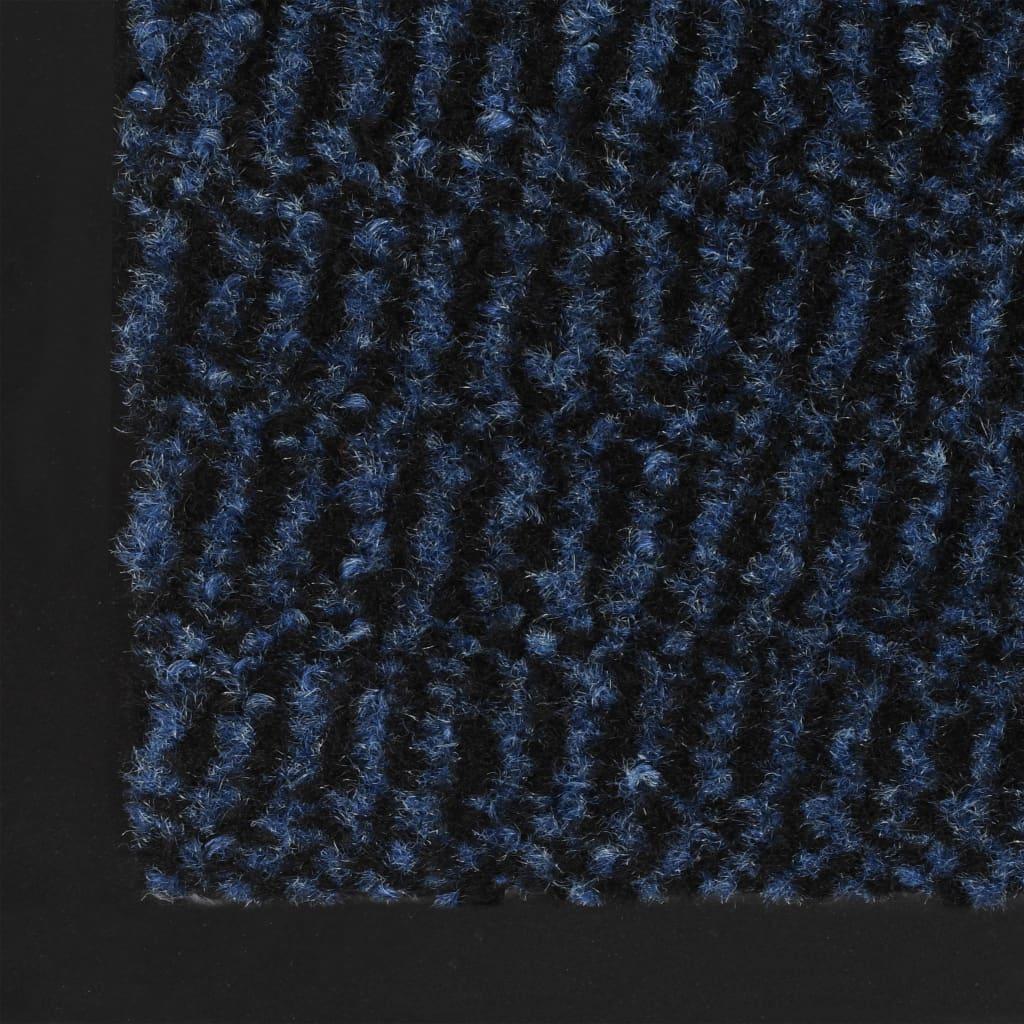 Durų kilimėliai, 2vnt., mėlyni, 60x90cm, kvadratiniai