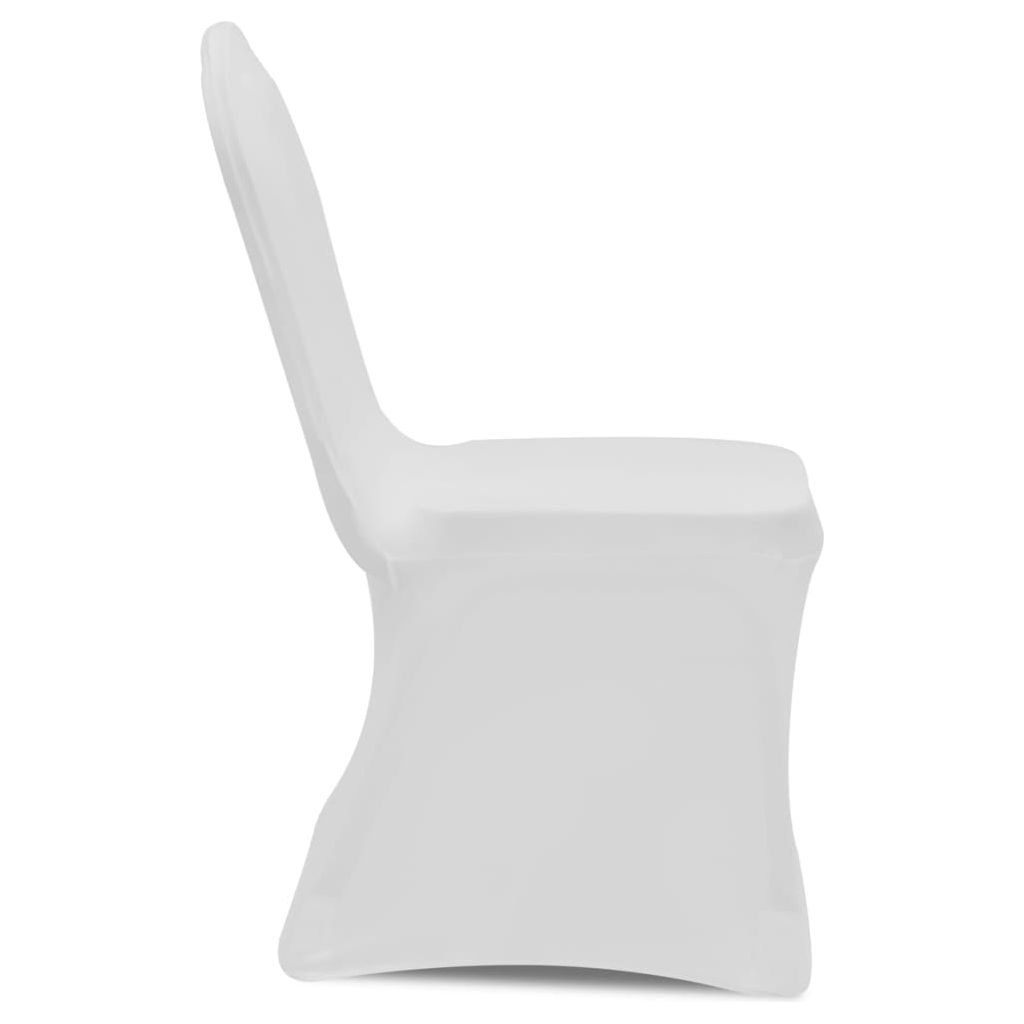 Kėdžių užvalkalai, 18vnt., baltos spalvos, įtempiami (3x241197)