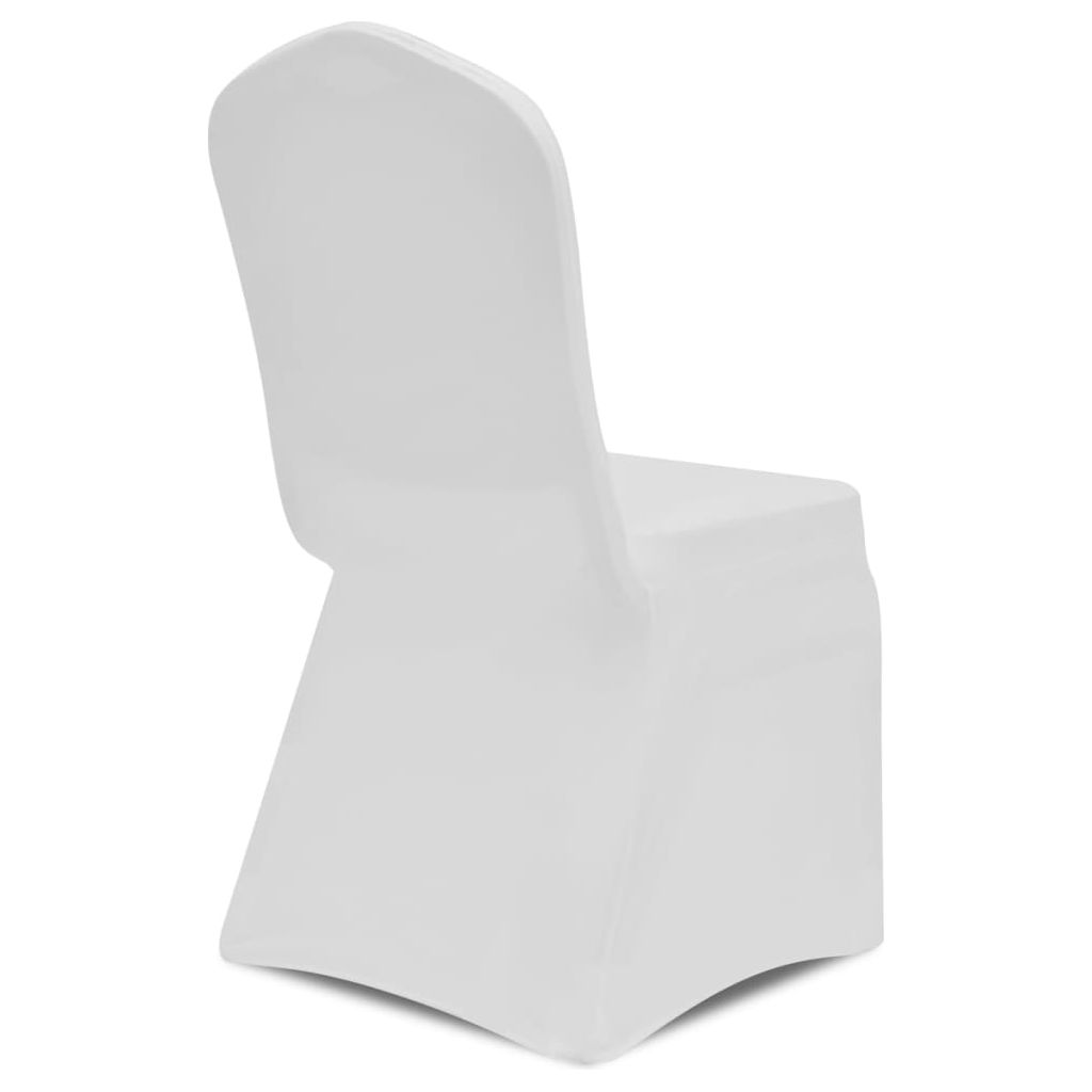 Kėdžių užvalkalai, 24vnt., baltos spalvos, įtempiami (4x241197)