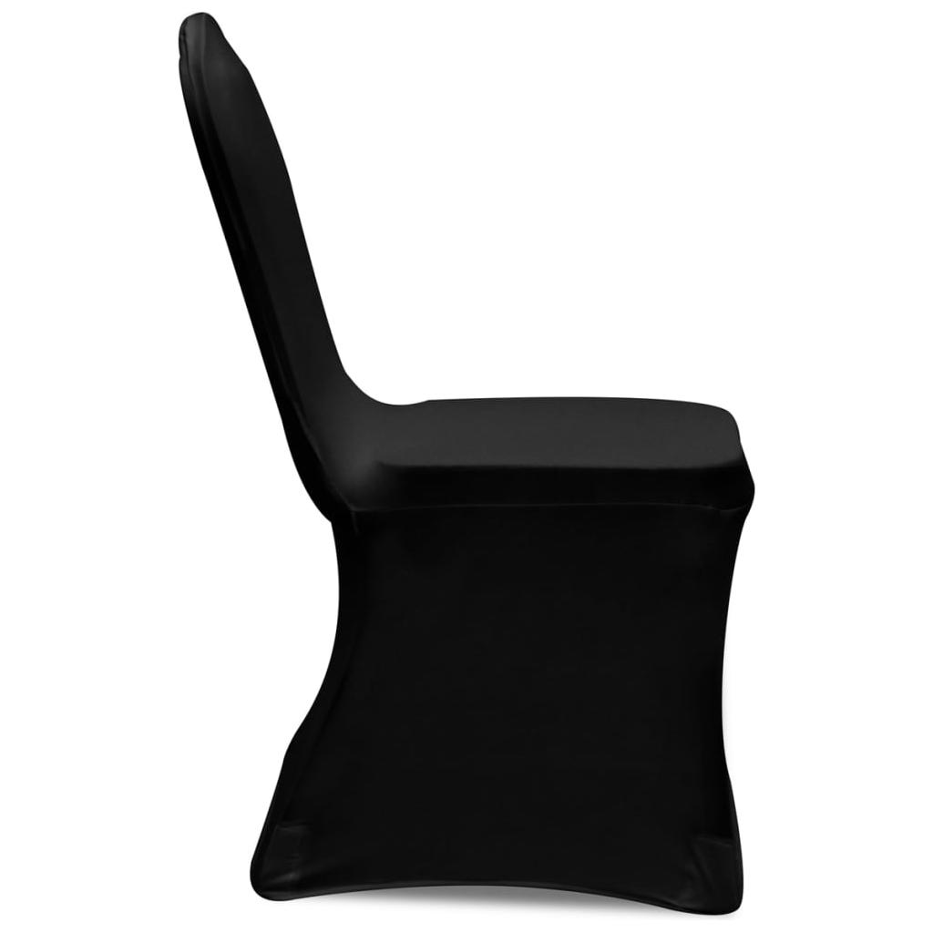 Kėdžių užvalkalai, 18vnt., juodos spalvos, įtempiami (3x241198)