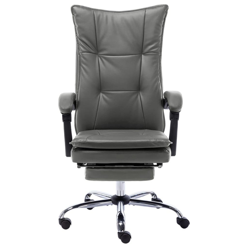 Biuro kėdė, antracito spalvos, dirbtinė oda
